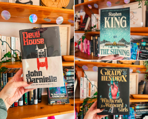 october tbr & spooky reads 🍂📚 cover photo collage