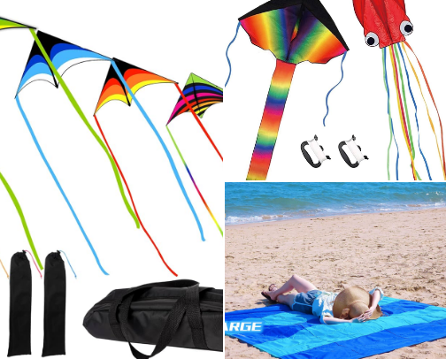 Kite Flying & Beach Day Essentials: Top Amazon Picks for Central Florida Families cover photo collage