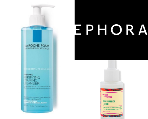 Affordable skin care product cover photo collage