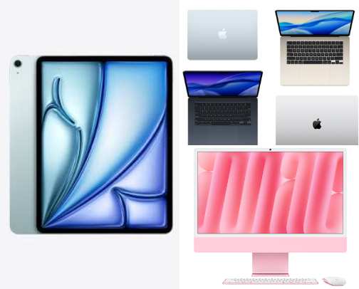 Electronic gadgets cover photo collage