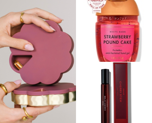 Handbag essentials cover photo collage