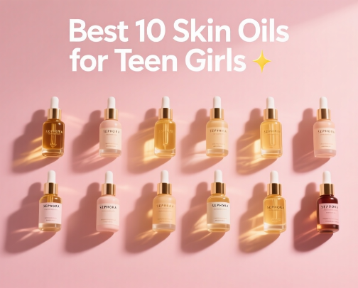 Best 10 Skin Oils for Teenager Girls cover photo collage