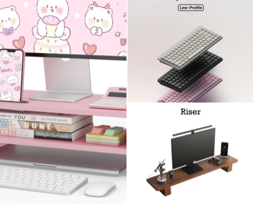 25 Desk Setup Essentials That Actually Upgrade Your WFH Life cover photo collage