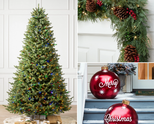 Christmas decor must cover photo collage