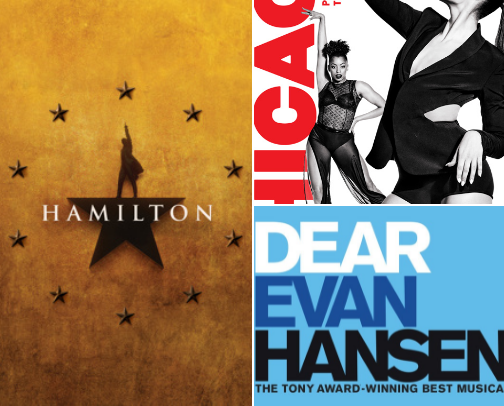 broadway shows i'd go to right now if i was in new york cover photo collage
