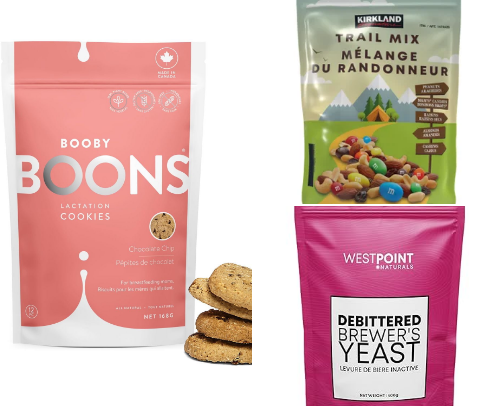 Snacks for breastfeeding moms cover photo collage