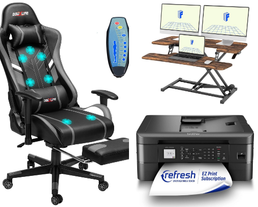 Upgrade Your Home Office For a Comfortable and Easy to Use Space cover photo collage