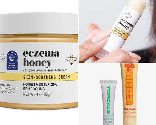 Essentials for eczema/dry skin cover photo collage