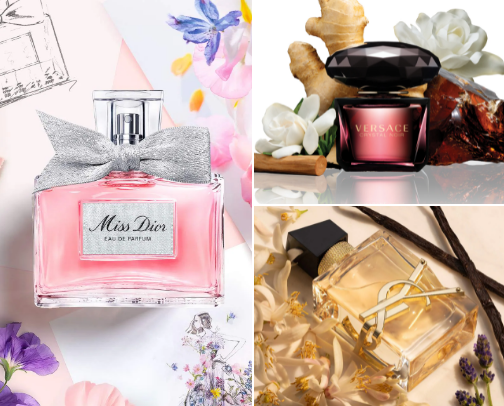 Perfumes that made me feel something😍✨ cover photo collage