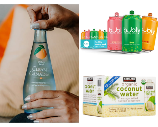 Refreshing beverages cover photo collage