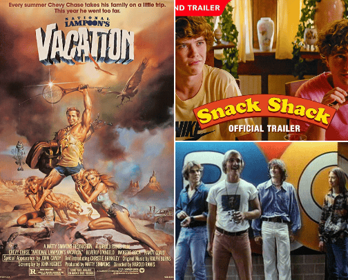 FUN SUMMER MOVIES (NEW AND CLASSIC) cover photo collage