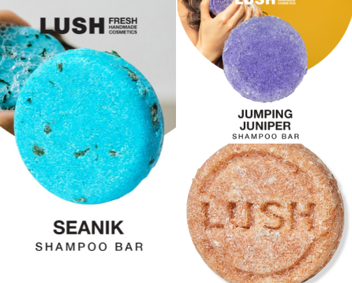 Shower Essentials : Lush Cosmetics cover photo collage