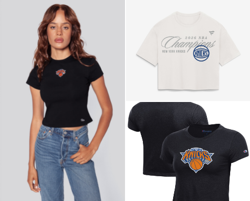 Knicks Tops for women cover photo collage