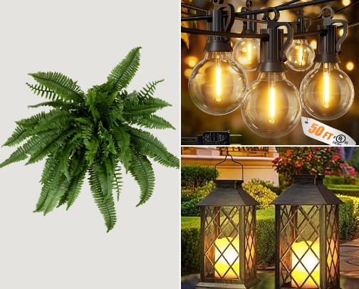 Cozy Outdoor Garden and Oasis cover photo collage