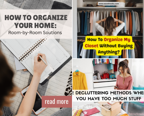 Organized Living: A Home That Works for You cover photo collage