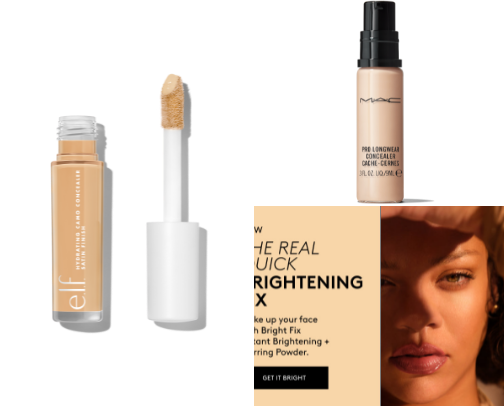 Amazing coverage makeup concealer cover photo collage