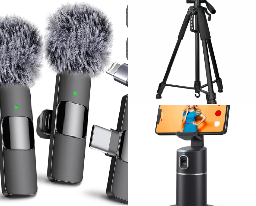 Electronics i use to create content. cover photo collage