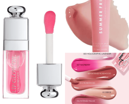 lip gloss💕 cover photo collage
