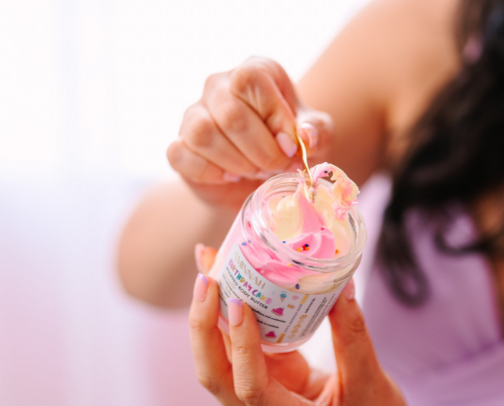 Body lotions/butters/creams cover photo collage