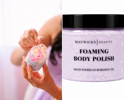 Body lotions/butters/creams cover photo collage