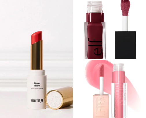 My favorite lipstick, glosses and balms. cover photo collage