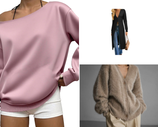 Chilly nites & knits cover photo collage
