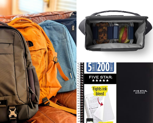 Back- to-school essentials cover photo collage