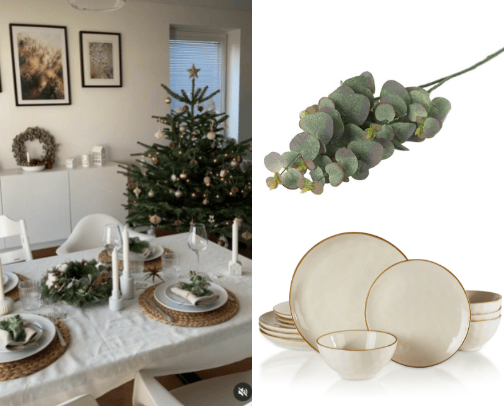 Christmas Dinner Table Decor cover photo collage
