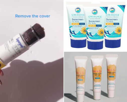 Beach Girl Approved SPF + Sun Protection Products cover photo collage