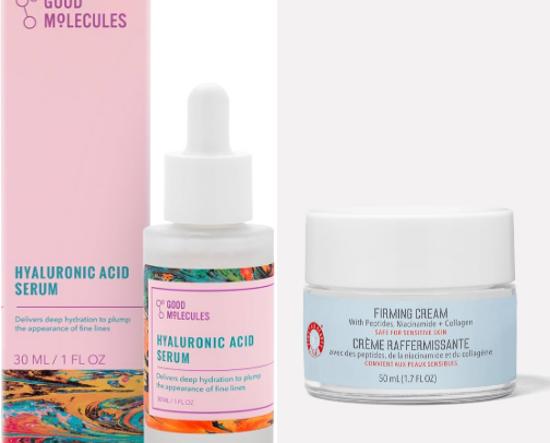 my postpartum skin care routine (BF friendly!!) cover photo collage