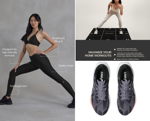 Get Active: Your Ultimate Fitness Essentials (Activewear | supplements | workouts | equipments) cover photo collage