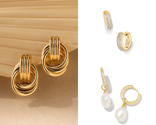 The Gold Earrings I Can’t Stop Wearing (They Go With Everything) cover photo collage