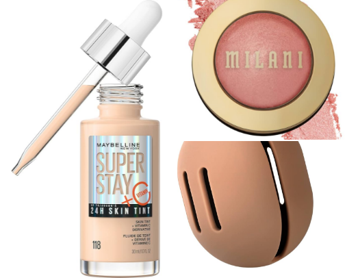 Everyday makeup favorites cover photo collage