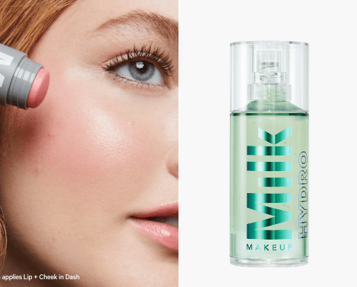 milk makeup💄 cover photo collage