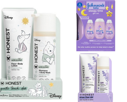 Gift sets for baby's cover photo collage