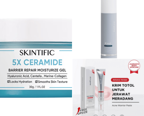 My body and face care recommendations cover photo collage