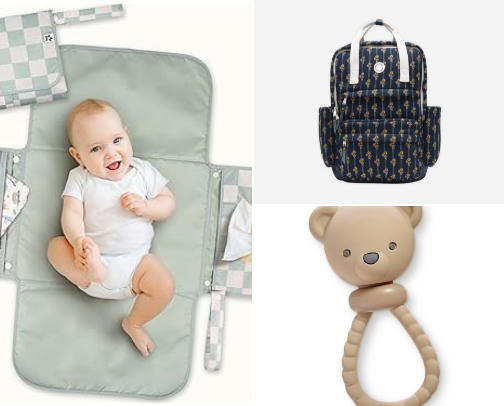 What’s in My Diaper Bag (New Mom Essentials) 👜✨ cover photo collage