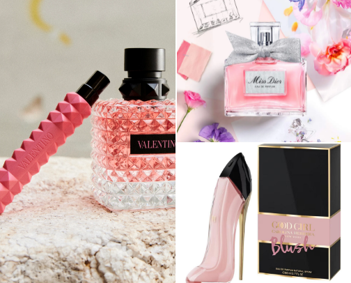 perfumes for her🌸 cover photo collage