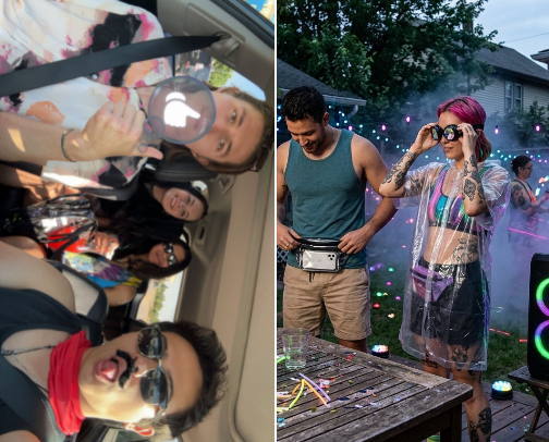🫧 🎶POV: Pre-gaming Foam Wonderland Rave 🫧 🎵 cover photo collage
