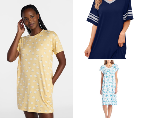 Top 10 Women's Sleep Shirts cover photo collage