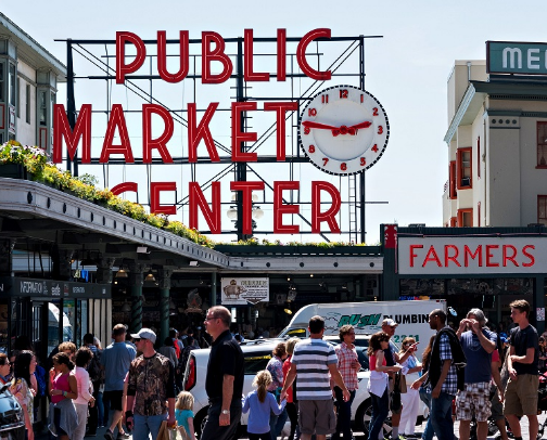 Pikes Place Market cover photo collage