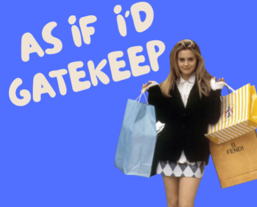 As If I’d Gatekeep cover photo collage