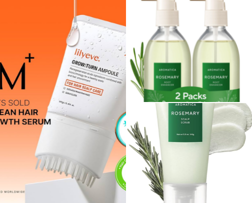 Haircare for healthy hair and scalp cover photo collage