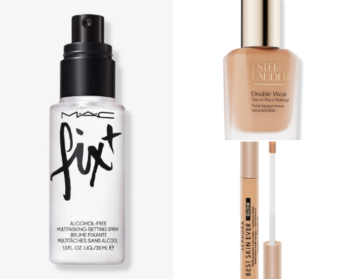 Full face makeup kit cover photo collage