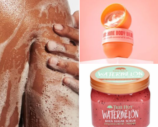 Body care favorites for smooth and soft skin🧴 cover photo collage
