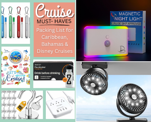 Cruise Must-Haves 2025 | Packing List for Caribbean, Bahamas & Disney Cruises cover photo collage