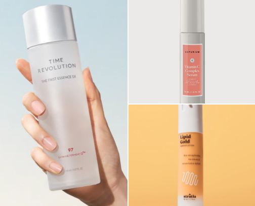 My current skincare line up 🧖🏻‍♀️✨ cover photo collage