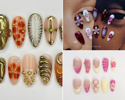 Salon Quality Nails at Home: The Best Press- Ons and Nail Care Essentials cover photo collage