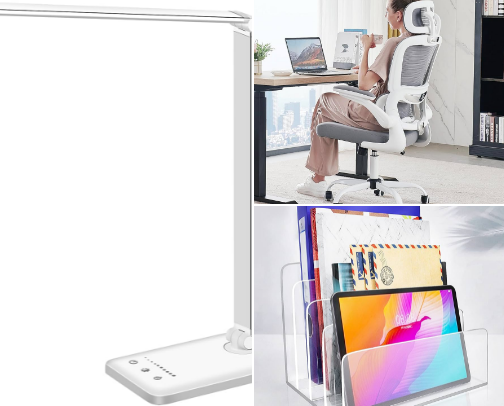 Work/Study Desk Glow-Up 🖥️✨ cover photo collage