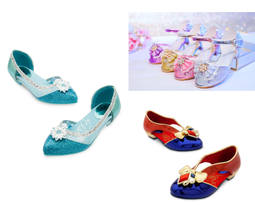 Little Miss Fashion Toddler Girls Disney Princess Shoes cover photo collage